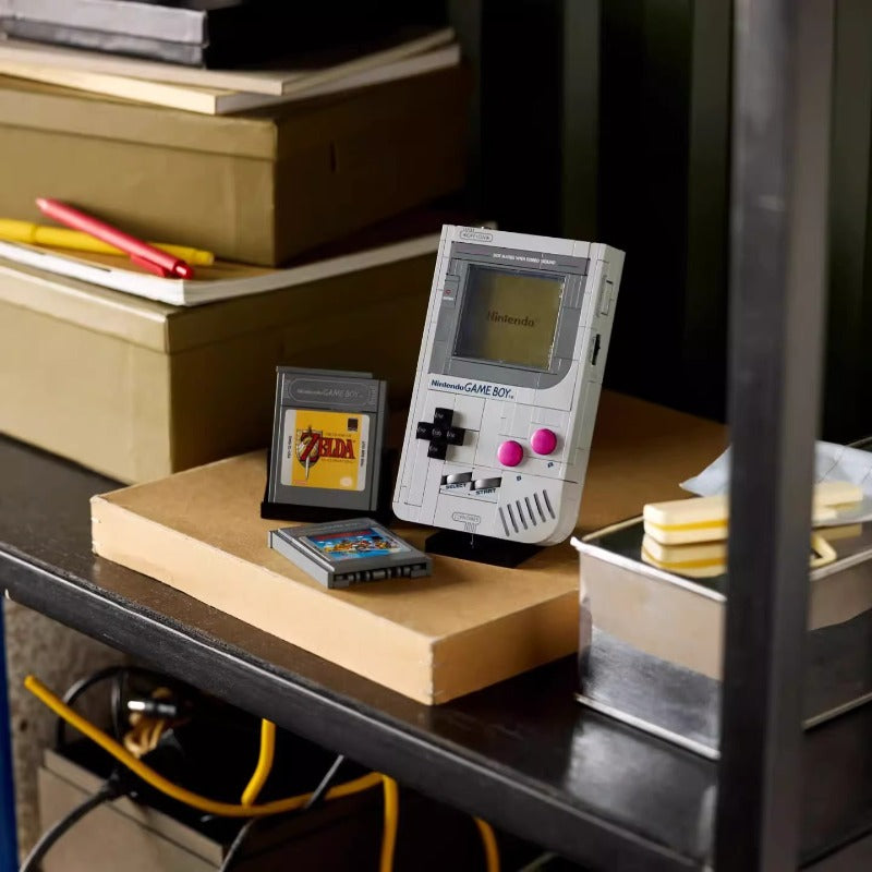 Additional product photo of the assembled Game Boy block model