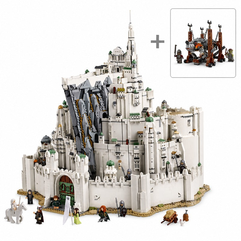 Minas Tirith castle model with lighting, alternate photo