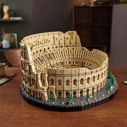Colosseum Ancient Arena Building Set side angle building block construction