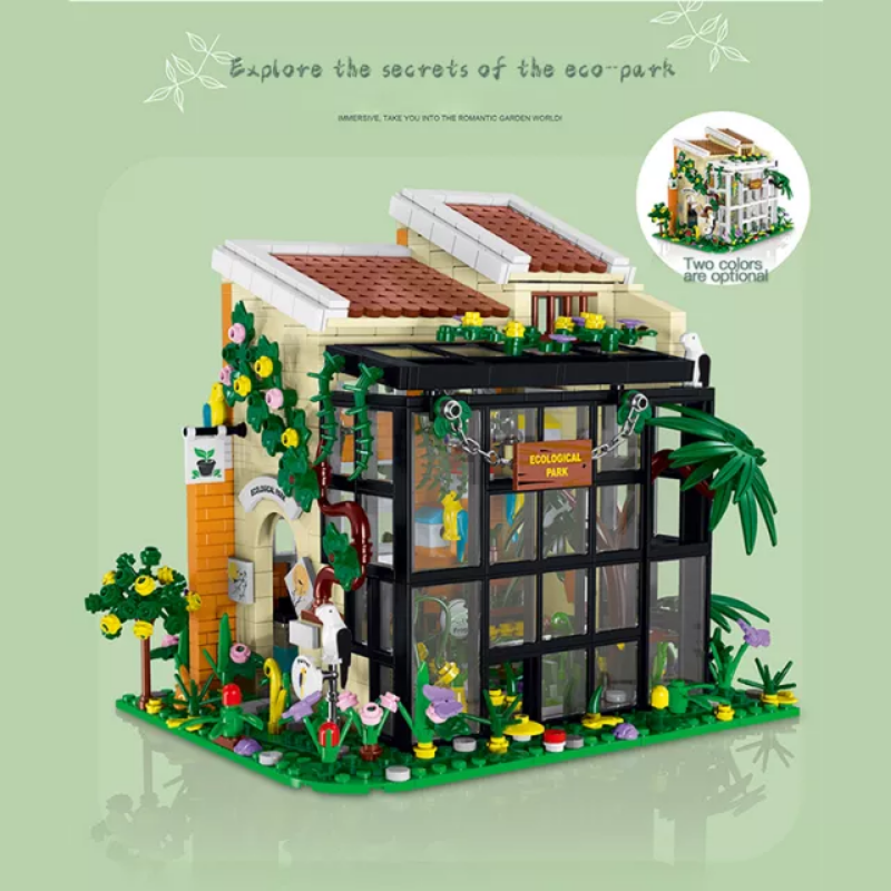 Ecological Park Building Block Set – 1506 PCS – full display view