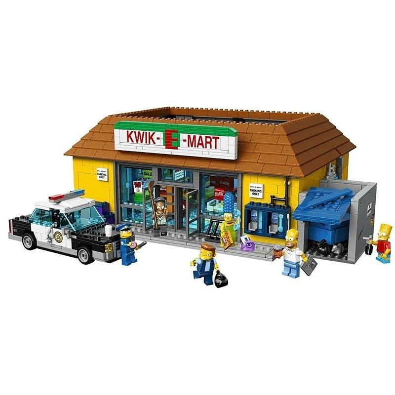 The Simpsons House 71006 (2523 PCS) + KWIK-E-MART 71016 (2218 PCS) Building Set Bundle | Premium Cartoon Collector Brick Kit