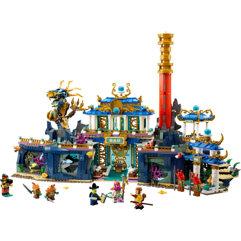 Dragon of the East Palace building block set assembled