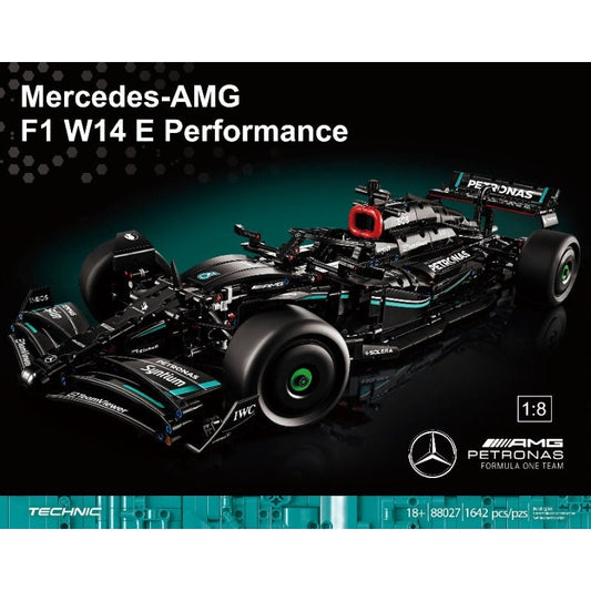Mercedes-AMG F1 race car building block model assembled
