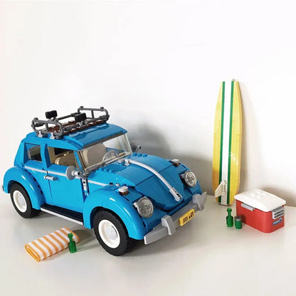 Classic Beetle car building block set wheel detail
