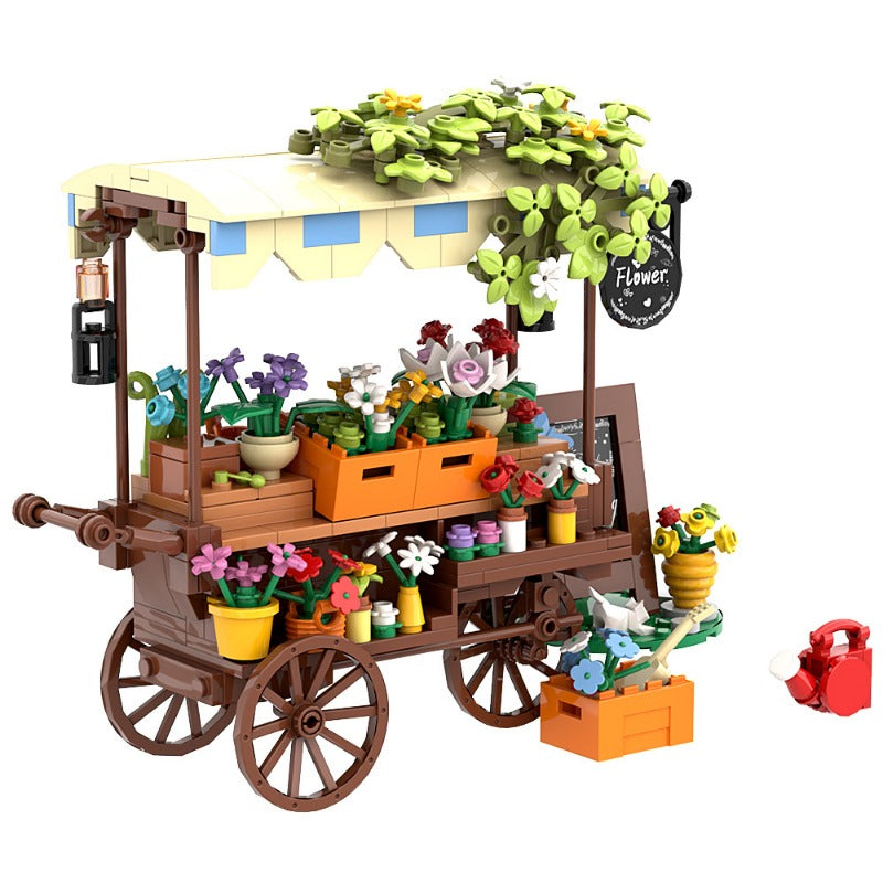 Parade floats MOC building block set, close-up detail