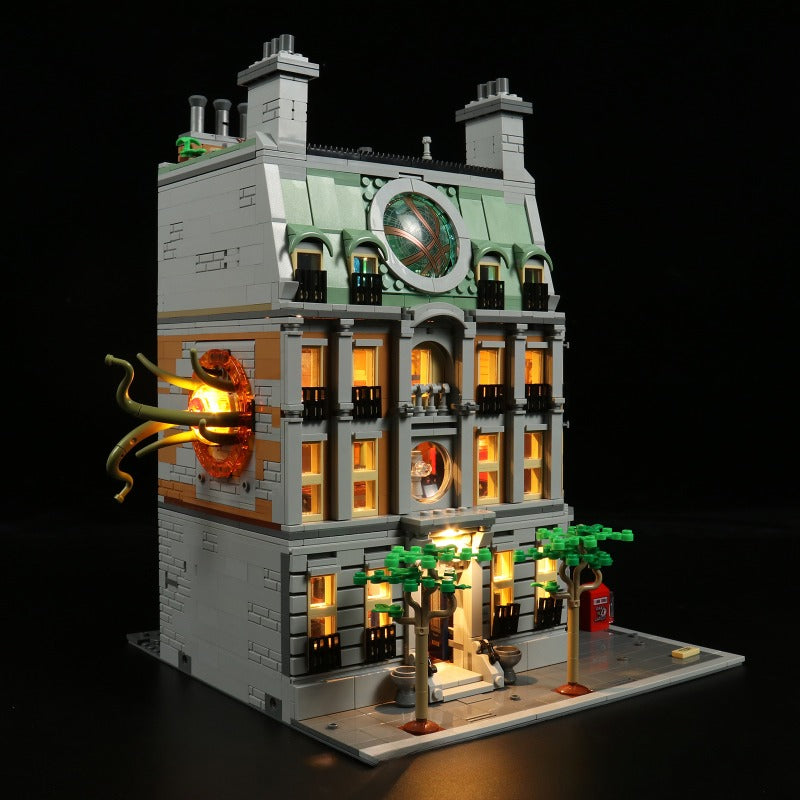 Side angle view of the tower model