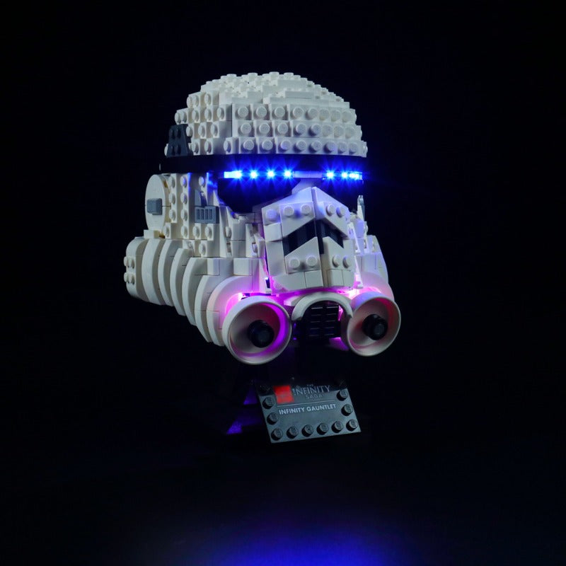 Helmet block set with classic LED light kit