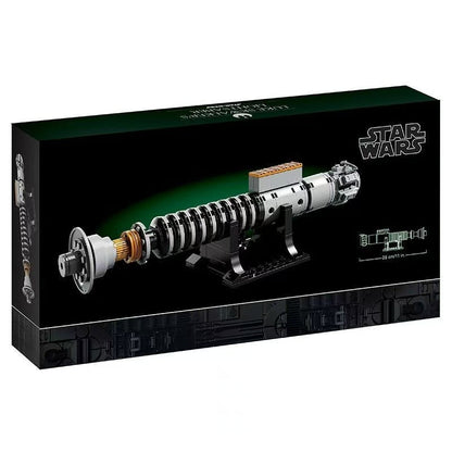 Additional angle of the built lightsaber brick model