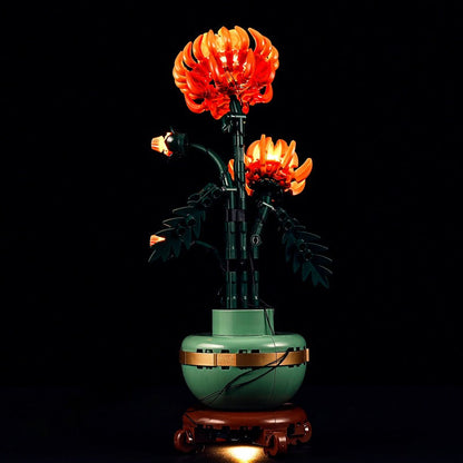 Flower building block model from another angle