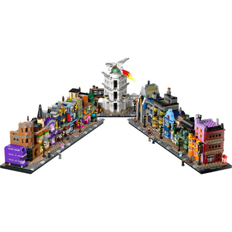 Diagon Alley wizarding shops 2750-piece building block set assembled