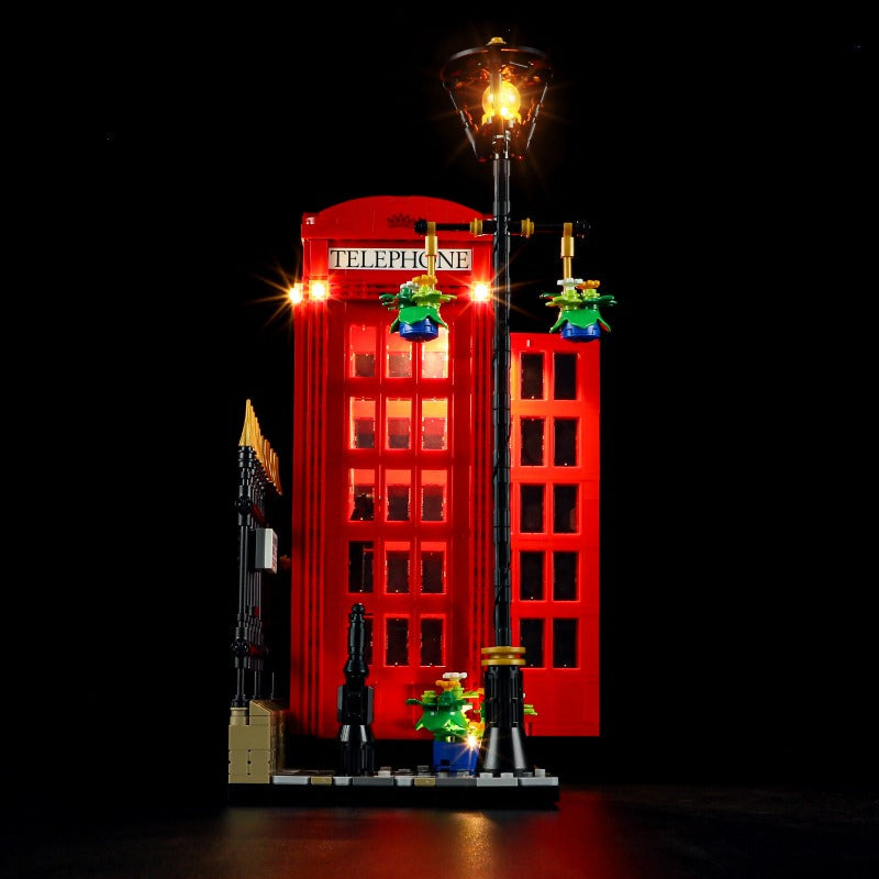 Telephone box building block model side view