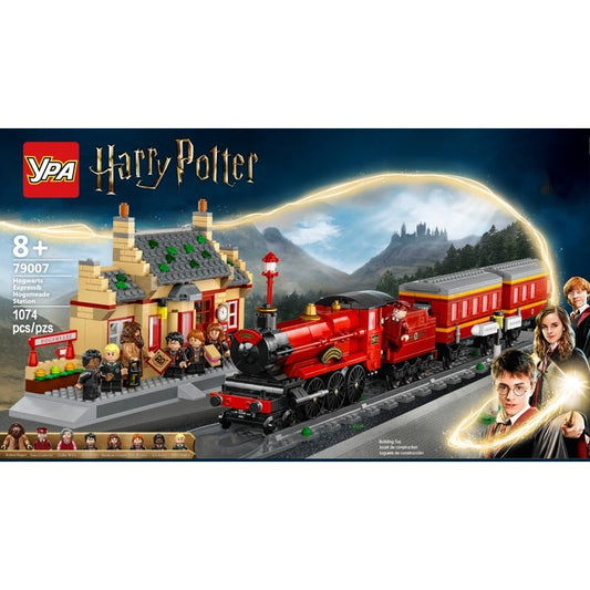 Hogwarts Express train building block model assembled