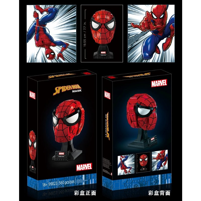 Additional gallery photo of the 560-piece Spider-Man mask model