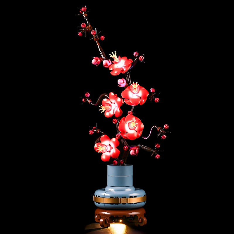 Plum blossom brick flower with LED lighting option