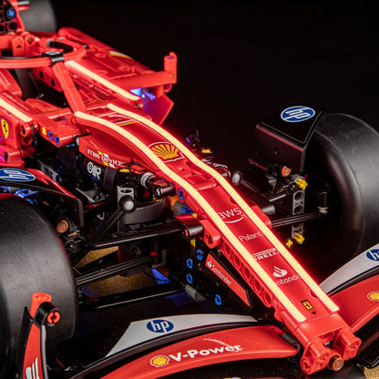 Formula racing car block set, engine cover detail