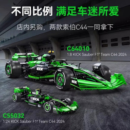 1:8 scale Formula racing car building block model, alternate angle two