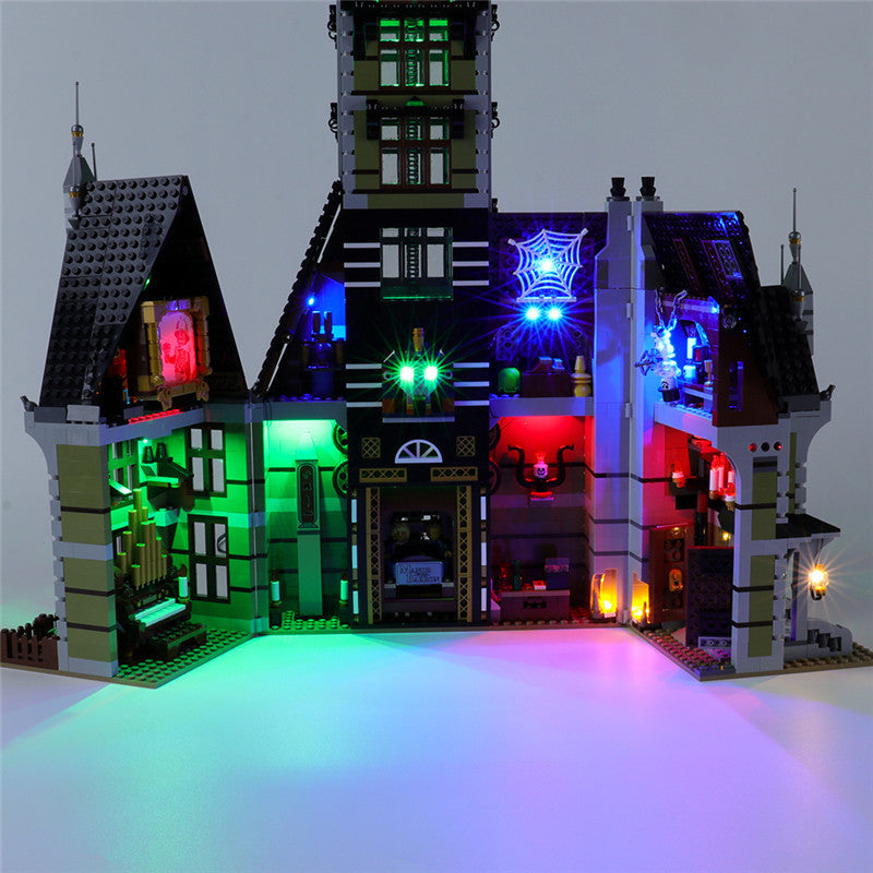 Haunted Castle House Building Set rear angle view of the model