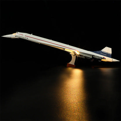 LED light kit option for the Concorde airliner brick model