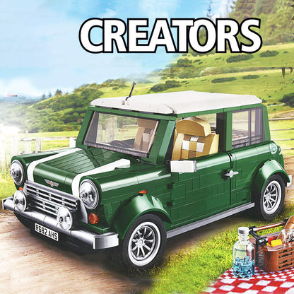 Assembled classic mini roadster building block set