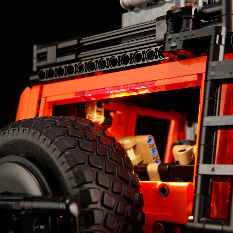 Interior chassis detail of the SUV building block model
