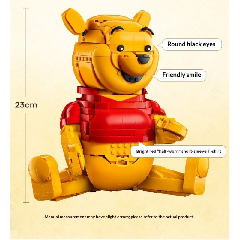Finished Winnie the Pooh building block model