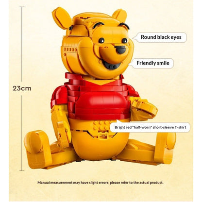 Finished Winnie the Pooh building block model