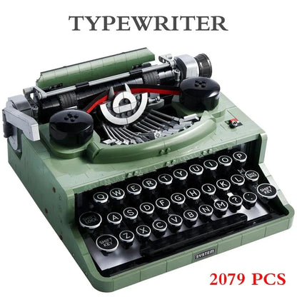 Retro Typewriter 66886 – 2079PCS Compatible Building Blocks | Vintage Desk Collectible