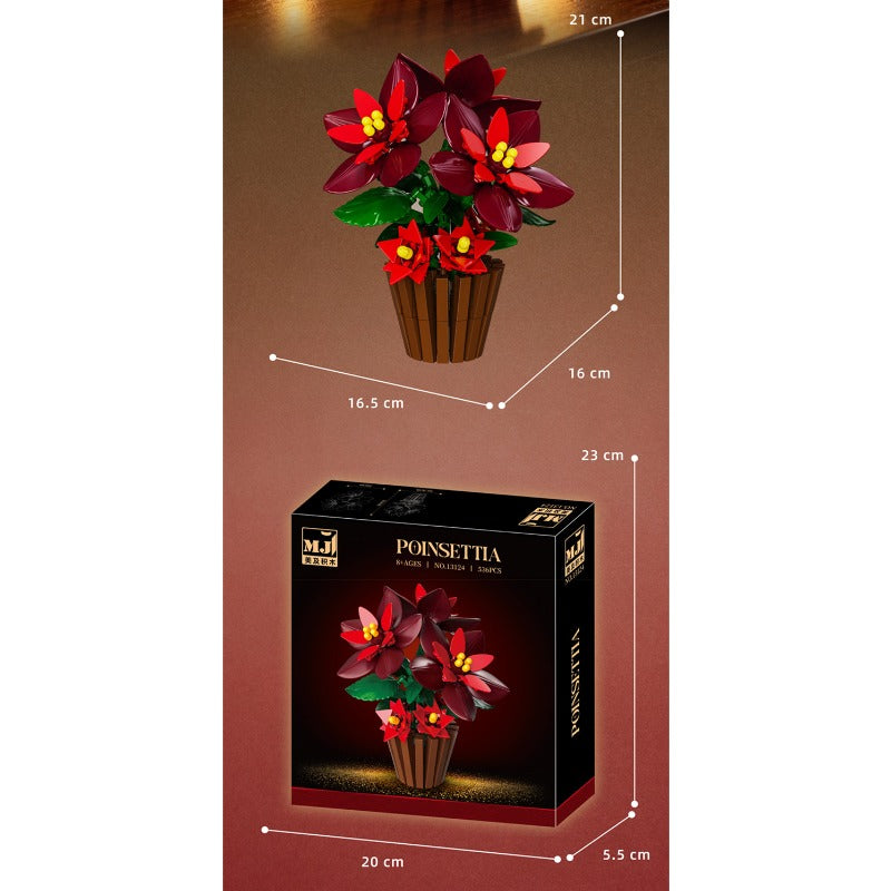 Plant building block set, assembled display