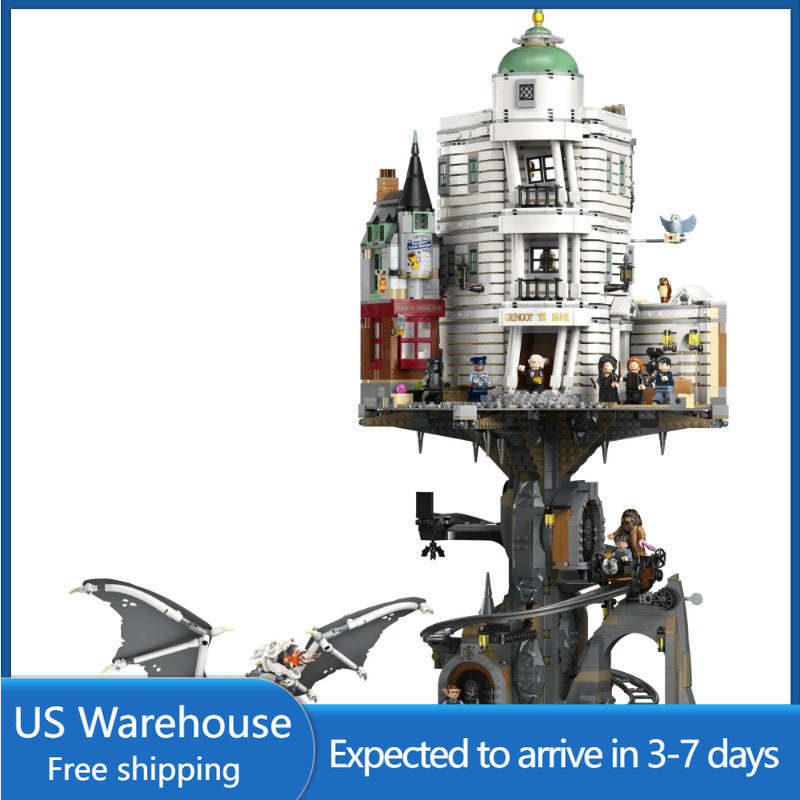 Gringotts Wizarding Bank 4803-piece building block set assembled