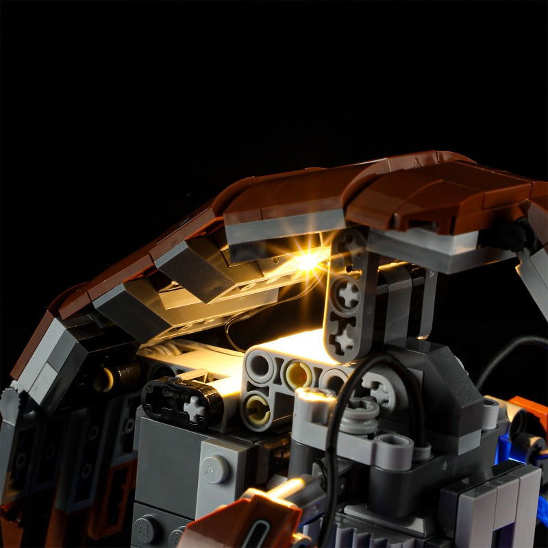 Lit view of the droid display model