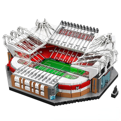 Old Trafford Football Stadium Building Set front view display model