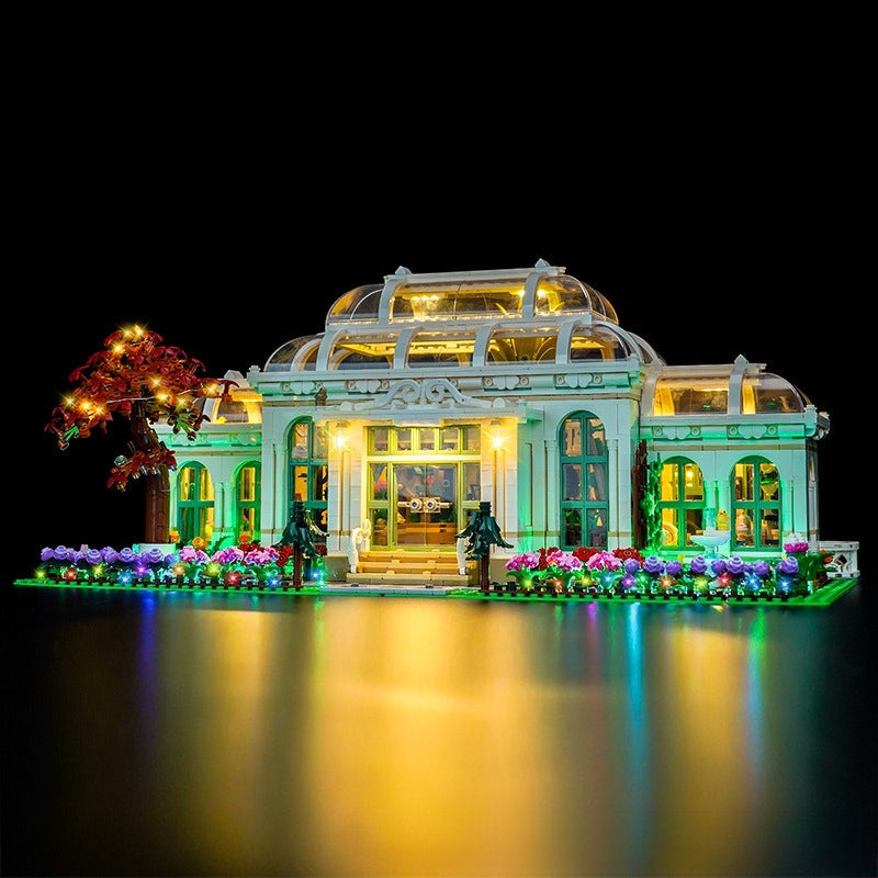 Botanical garden brick set with LED lighting option