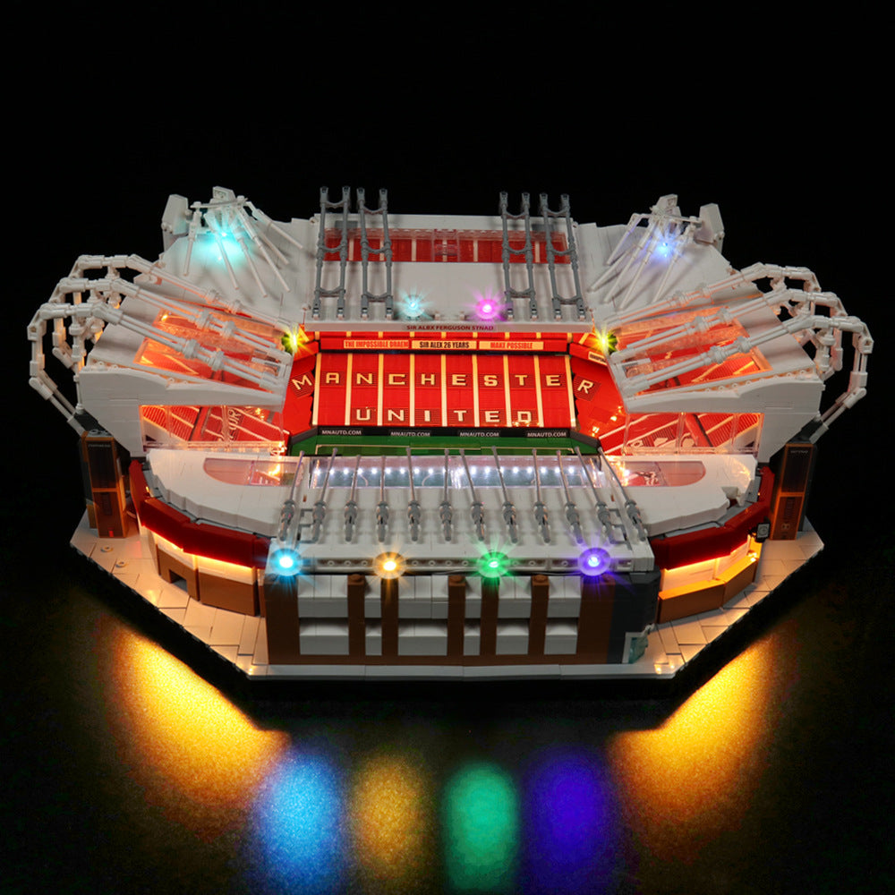 Old Trafford Football Stadium Building Set rear angle view of the model