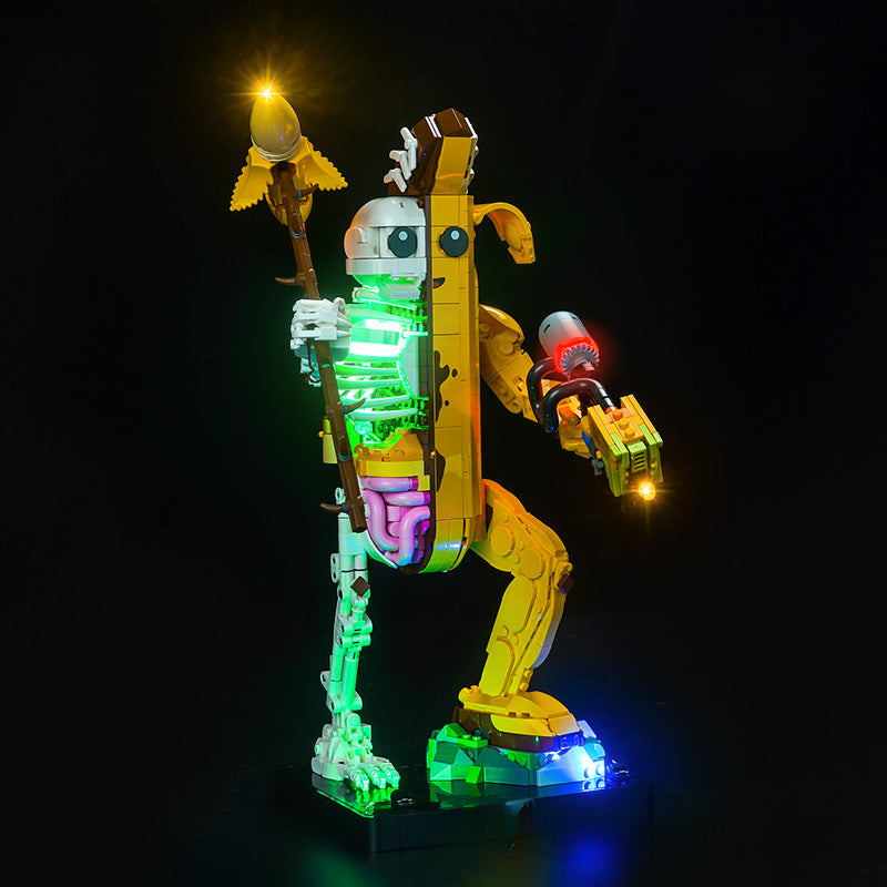 Peely Bone brick model shown with the LED lighting option