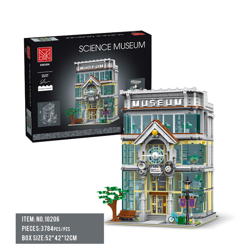 science museum building block set construction detail view