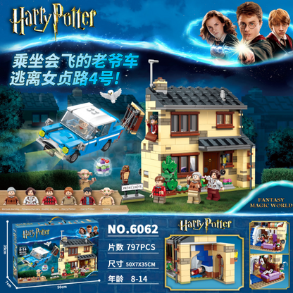 Family home scene building block set