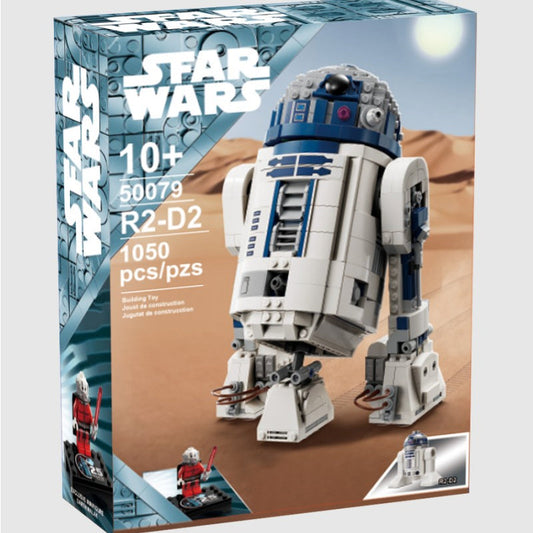 Buildable astromech droid building block model assembled
