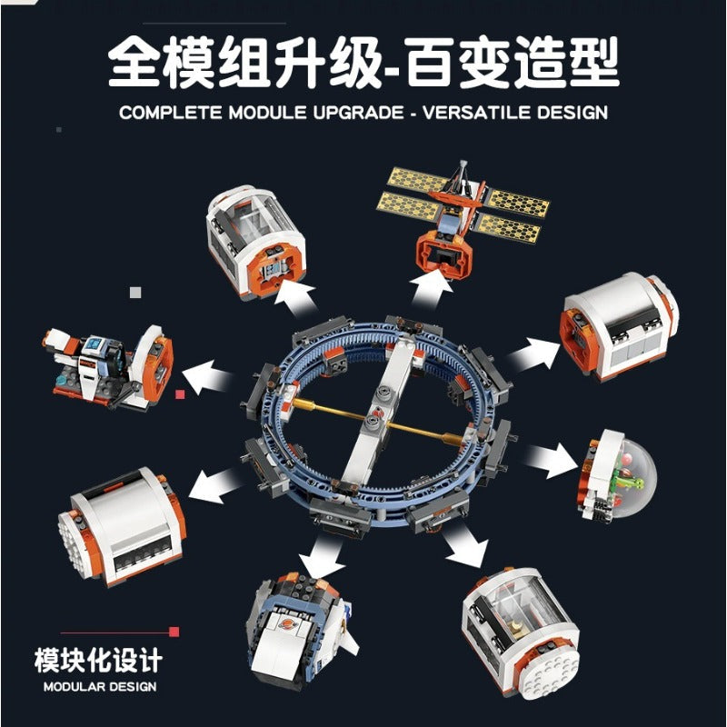 Space station building block set pod detail