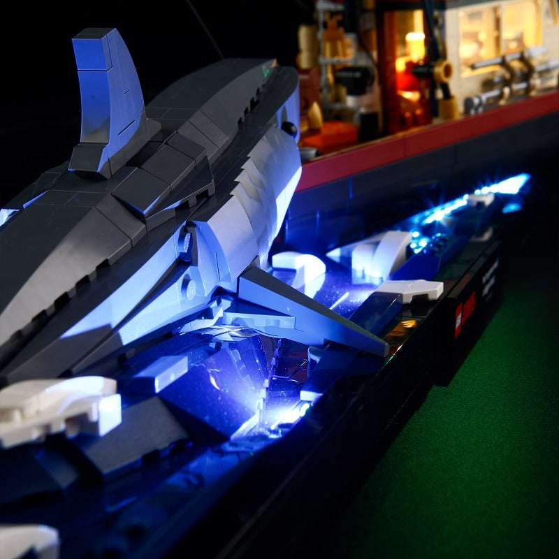 Rear angle of the assembled block set