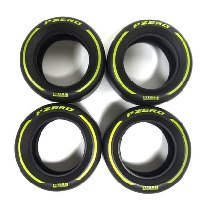 Third-party tire set, close-up view