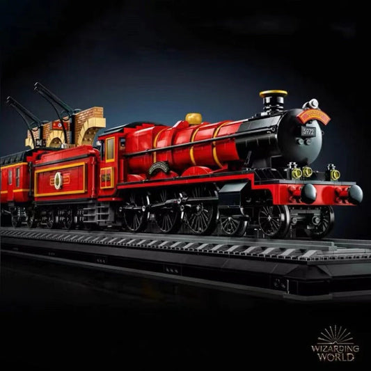 Assembled grand express locomotive building block set