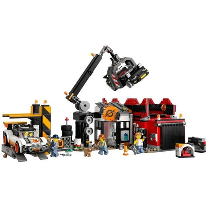 Scrapyard 871-piece building block set assembled as a scene