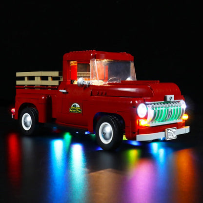Pickup truck brick model shown from an alternate angle