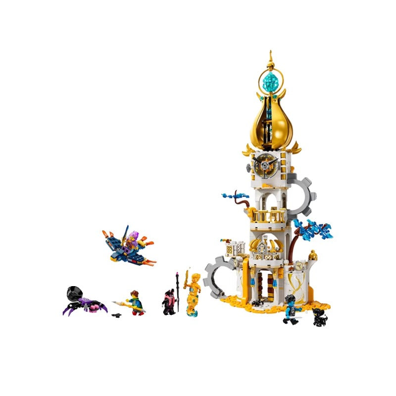 Side view of the finished Sandman's Tower display model