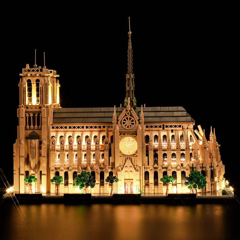 Cathedral block model with LED light kit option