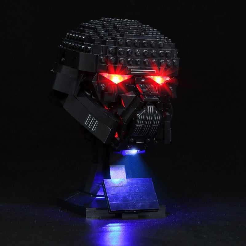 Helmet building set image showing the lighting option