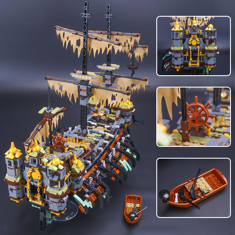 Silent Mary ghost ship building block set included parts
