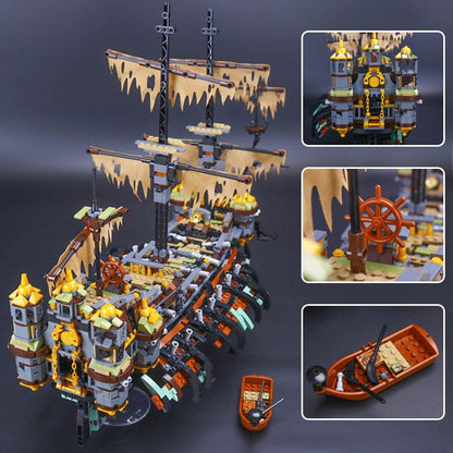 Silent Mary ghost ship building block set included parts