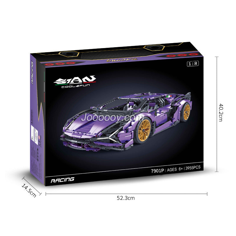 Close-up of the chrome purple body panel detail