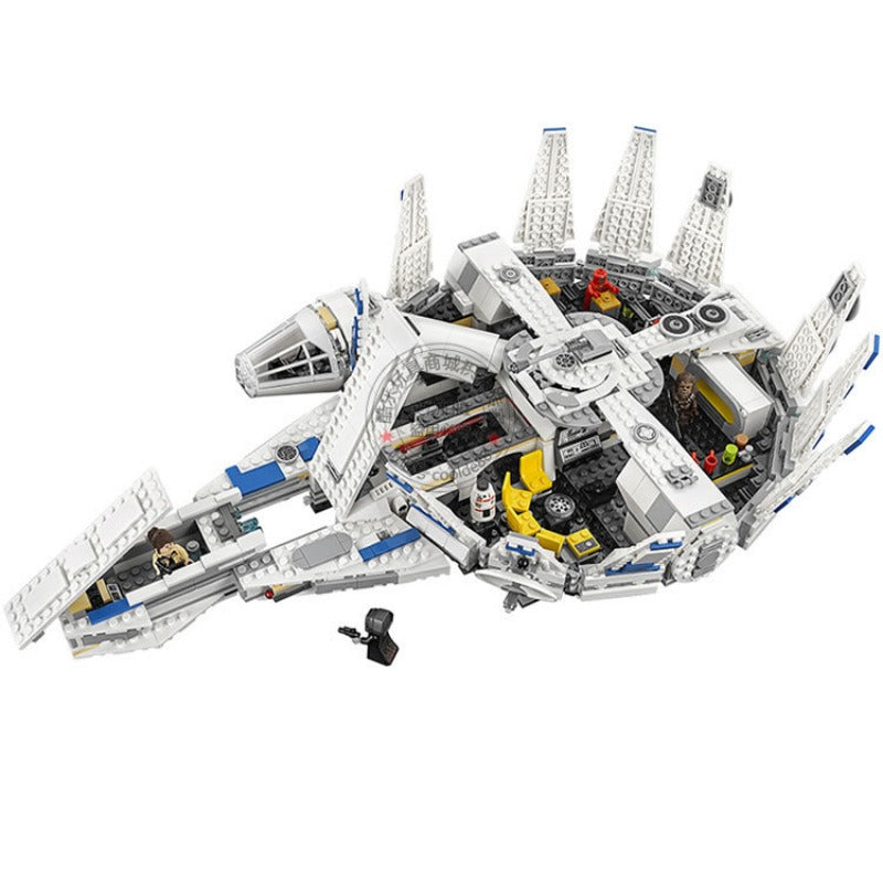 Close-up of the cockpit pod on the smuggler starship set